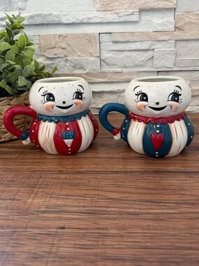 🆕 Johanna Parker | Patriotic Ceramic Mugs - Set of 2.